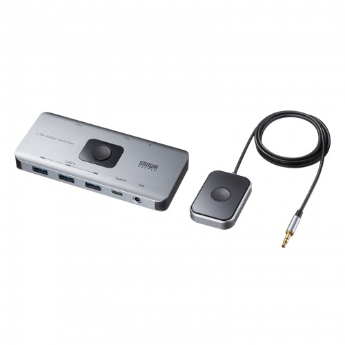 USB切替器 4台 2入力4出力 USB 5Gbps対応 手元スイッチ付き