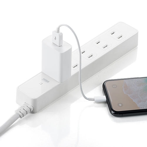 【アウトレット】USB-ACアダプタ USB A×1 5V/2A(10W)出力 PSE認証品 ホワイト