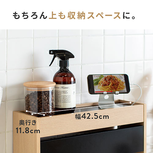 【アウトレット】ケーブルボックス 卓上サイズ 木製 スマホスタンド ノートパソコン収納 ライトブラウン 木目柄