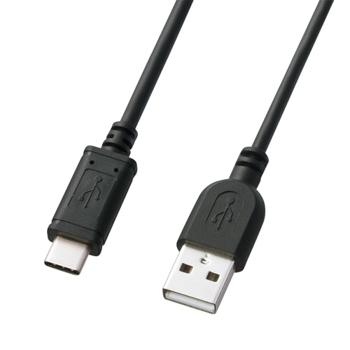 【アウトレット】USB2.0 Type C-Aケーブル(ブラック・1.5m)