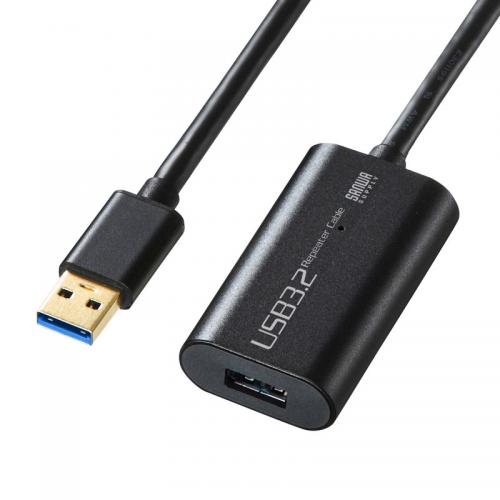 USB3.0延長ケーブル 10m アクティブリピーターケーブル USB Aコネクタ
