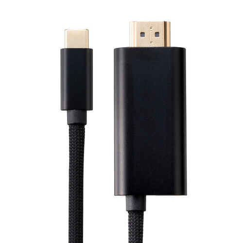 USB Type-C HDMI変換ケーブル 2m 8K/30Hz 4K/60Hz USB PD100W対応 ブラック