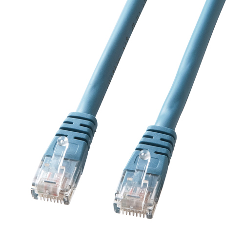 【アウトレット】LANケーブル カテゴリ5e 40m 単線 UTP ブルー