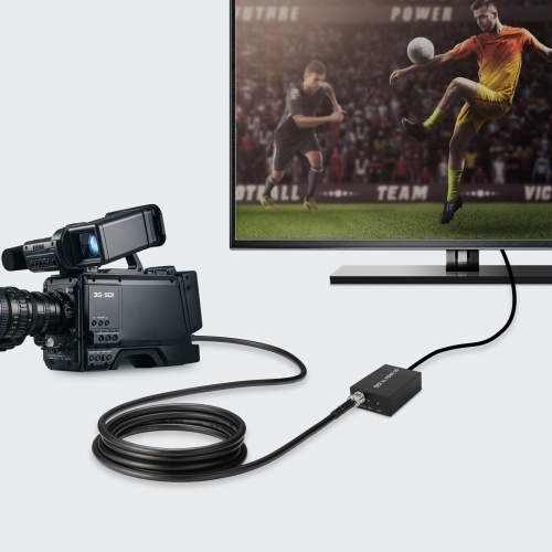 防水SDIケーブル 5m IPX7 HD-SDI/3G-SDI対応 BNCプラグ ブラック