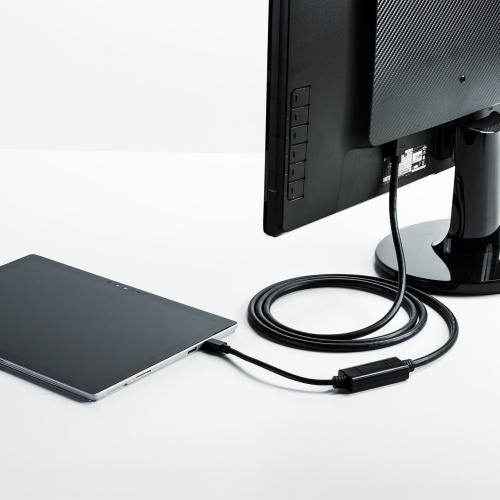 Mini DisplayPort-HDMI変換ケーブル(2m・4K/60Hz対応・アクティブ