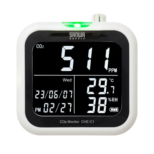 【アウトレット】CO2二酸化炭素測定器(温度・湿度計付き)