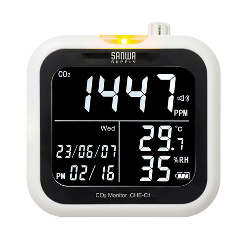 【アウトレット】CO2二酸化炭素測定器(温度・湿度計付き)