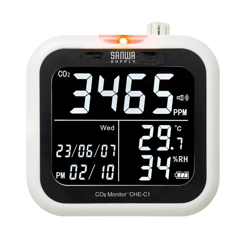 【アウトレット】CO2二酸化炭素測定器(温度・湿度計付き)
