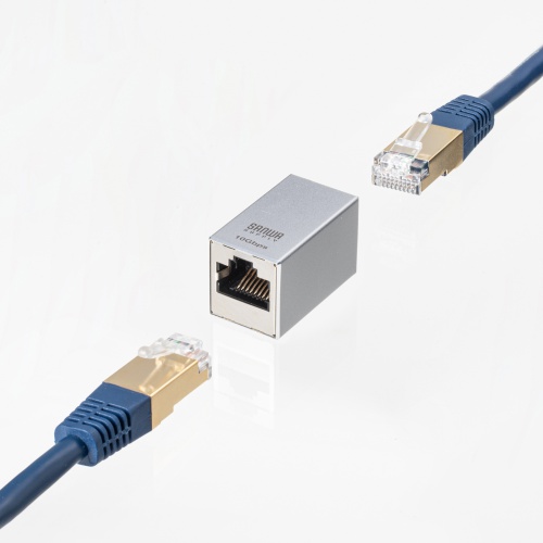 RJ-45中継アダプタ CAT7 10Gbps PoE/PoE+/PoE++ UTP/STP LANケーブル 延長