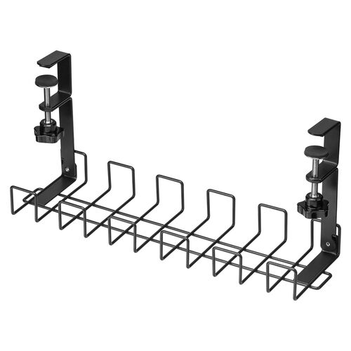 ケーブルトレー 幅42cm クランプ固定式 ワイヤータイプ ブラック