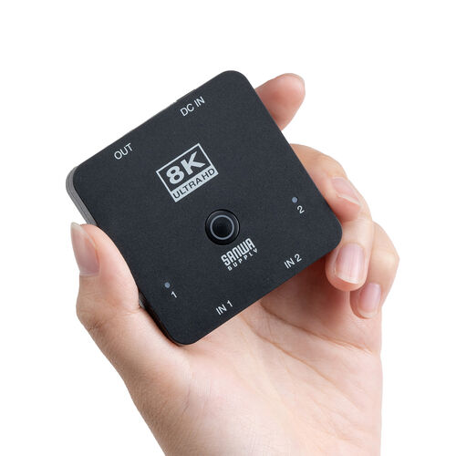 【アウトレット】HDMI切替器 2入力1出力 8K/60Hz 4K/120Hz HDR対応 HDCP2.3 自動/手動切り替え HDMIセレクター PS5対応