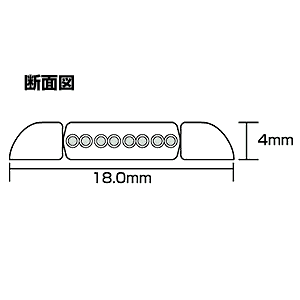 アンダーカーペットLANケーブル(グレー・3m)/YKBKCP5-03/KB-CP5-03