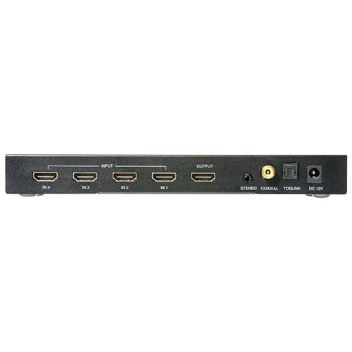 HDMI画面分割切替器(4画面分割・マルチビューワー・フルHD対応・4入力・1出力・オートスキャン機能搭載・リモコン・ACアダプタ付属)