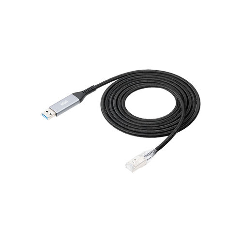 USB A LAN変換ケーブル 2m カテゴリ6 1Gbps ギガビット A to LAN MACアドレスパススルー対応