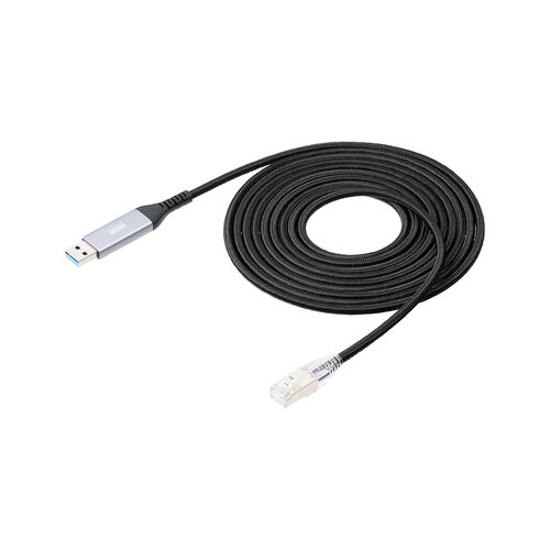USB A LAN変換ケーブル 3m カテゴリ6 1Gbps ギガビット A to LAN MACアドレスパススルー対応