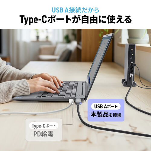 USB A LAN変換ケーブル 3m カテゴリ6 1Gbps ギガビット A to LAN MACアドレスパススルー対応