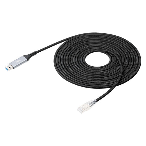 USB A LAN変換ケーブル 5m カテゴリ6 1Gbps ギガビット A to LAN MACアドレスパススルー対応