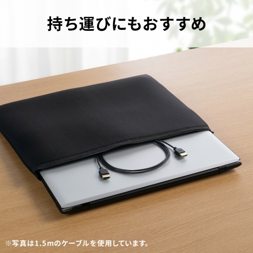 スリムHDMIケーブル 2m 4K/30Hz対応 ハイスピードHDMI認証品