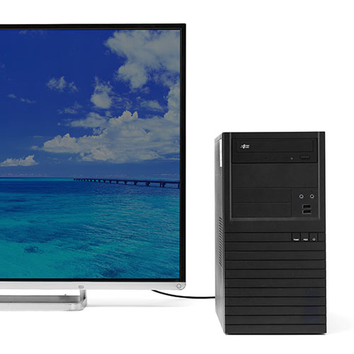 【アウトレット】DisplayPort - HDMI変換 光ファイバーケーブル 10m 4K/60Hz ブラック