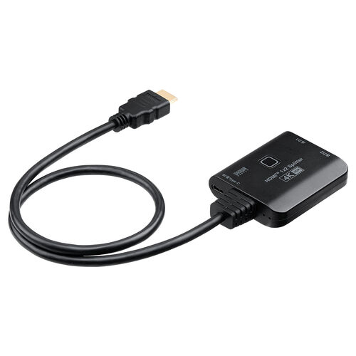 HDMI分配器 2分配 4K/60Hz/HDR対応 ダウンスケーラー搭載 HDMI