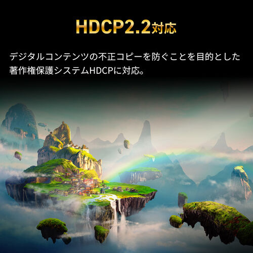 HDMI分配器 2分配 4K/60Hz/HDR対応 ダウンスケーラー搭載 HDMIスプリッター