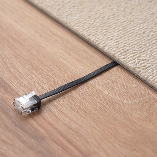 【アウトレット】薄型LANケーブル カテゴリ6A 5m より線 UTP ブラック