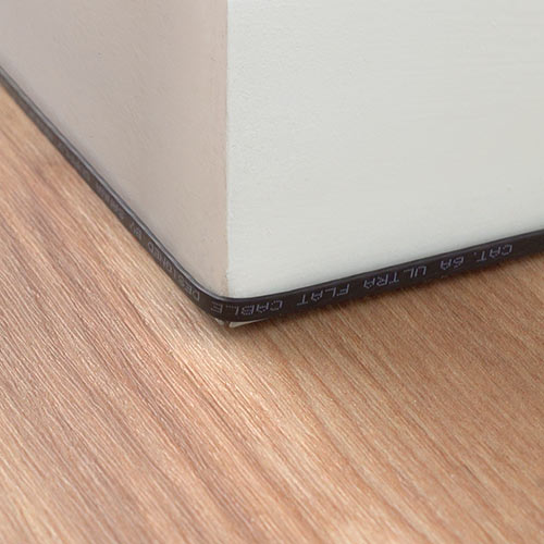 【アウトレット】薄型LANケーブル カテゴリ6A 5m より線 UTP ブラック