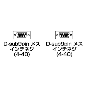 【アウトレット】RS-232Cケーブル(クロス・5m)