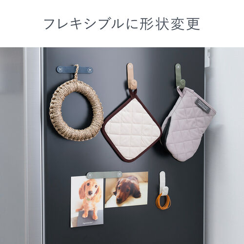 【アウトレット】くねくねケーブルクリップ シリコン製 アースカラー 5色セット