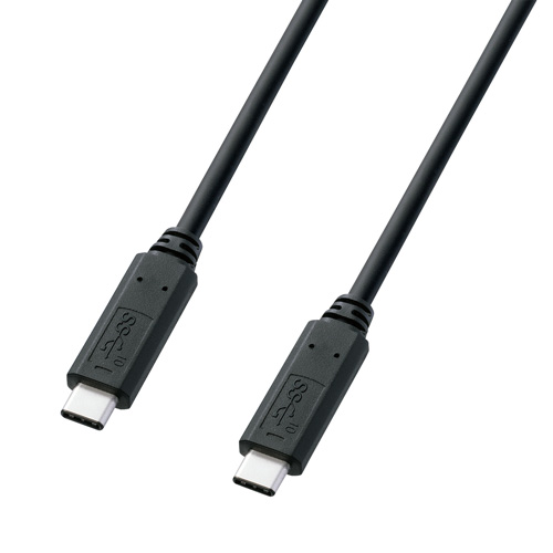 【アウトレット】USB Type-Cケーブル 1m USB 3.1 Gen2 USB PD 60W対応 ブラック