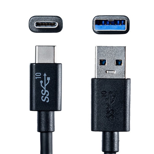 USB タイプCケーブル(USB3.1・Gen2・Type-Cオス/USB Aオス・USB-IF認証