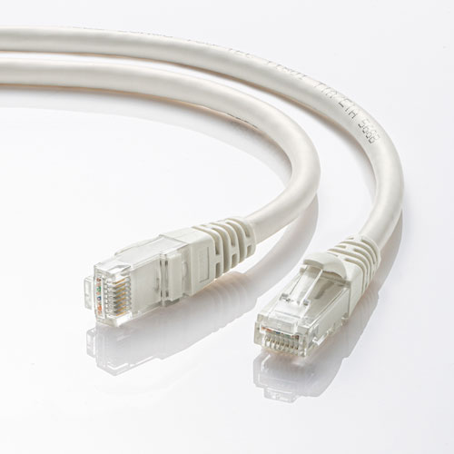 カテゴリ6A LANケーブル 3m より線 UTP ホワイト