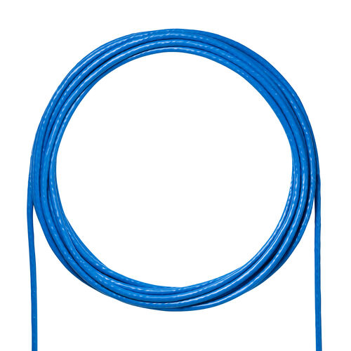 CAT6A 自作用LANケーブル 100m ケーブルのみ 単線 UTP ブルー