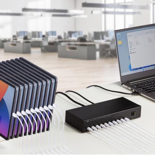 USBハブ USB Type-C×10 USB 5Gbps PD27W対応 セルフパワー エコモード搭載 ブラック