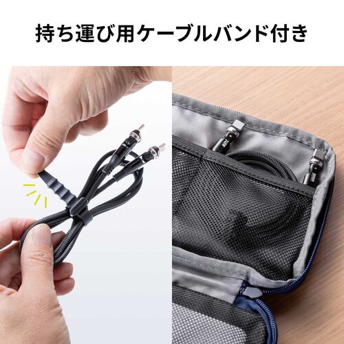 回転コネクタ USB Type-Cケーブル 1m USB PD 240W対応 540°回転 USB2.0 ブラック