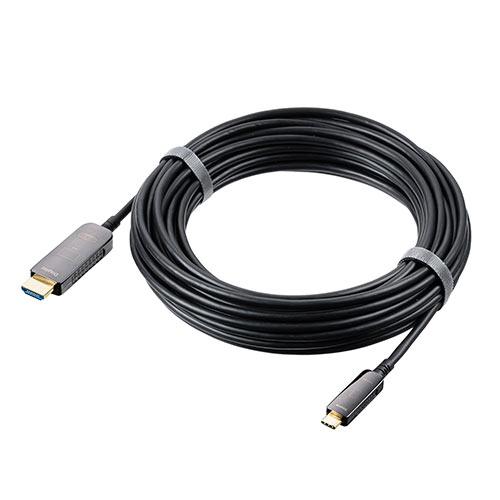 USB Type-C To HDMI 変換ケーブル 光ファイバー 10m 4K/60Hz MacBook
