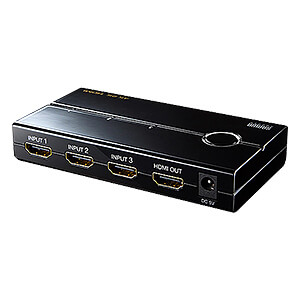 HDMIセレクター(4K対応・3入力1出力・リモコン付・PS4対応・自動切り替えなし・電源不要・USB給電ケーブル付)