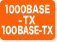 1000BASE-TX 100BASE-TX